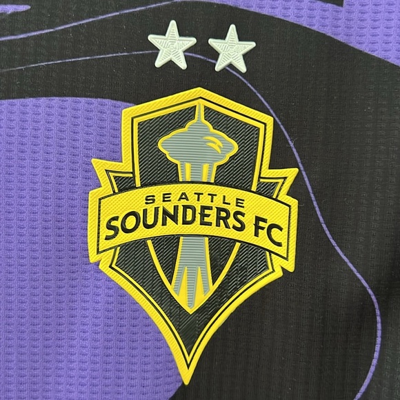 Adidas Purple and Black Seattle Sounders FC Jersey - Picture 3 of 5